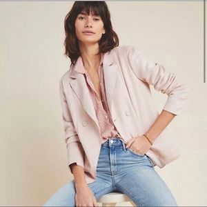 NWT | Anthropologie | Monarc Suede Pink Blazer | 🎊 HP 🎊
